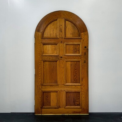 Antique Arched Oak Door - 205.5cm x 106.5cm