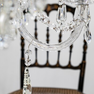 Large Antique Crystal Chandelier from Victoria Palace Theatre | Pair Available