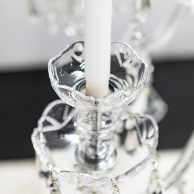 Large Antique Crystal Chandelier from Victoria Palace Theatre | Pair Available