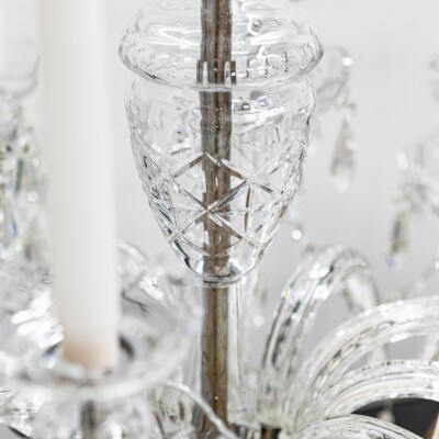 Large Antique Crystal Chandelier from Victoria Palace Theatre | Pair Available