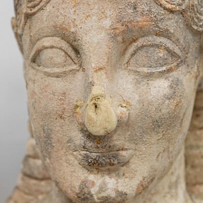 Pair of Sphinx of Naxos Stautues from Movie Set Design Sculptures