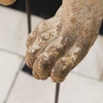 Pair of Sphinx of Naxos Stautues from Movie Set Design Sculptures