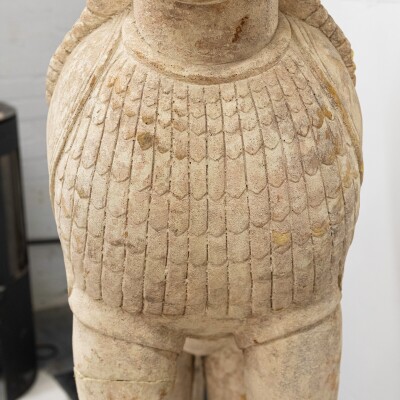 Pair of Sphinx of Naxos Stautues from Movie Set Design Sculptures