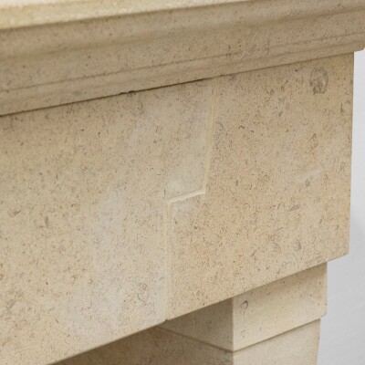 The Marseilles a French Style Limestone Fireplace Surround I Pair Available