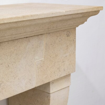 The Marseilles a French Style Limestone Fireplace Surround I Pair Available