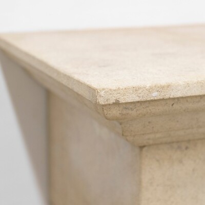 The Marseilles a French Style Limestone Fireplace Surround I Pair Available