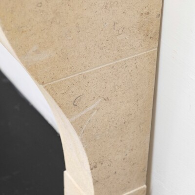 The Marseilles a French Style Limestone Fireplace Surround I Pair Available