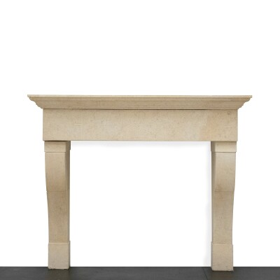 The Marseilles a French Style Limestone Fireplace Surround I Pair Available