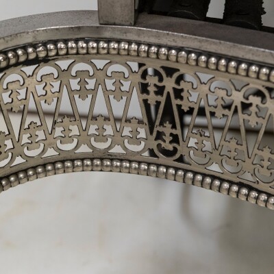 Reclaimed Georgian Style Polished Steel Fire Basket