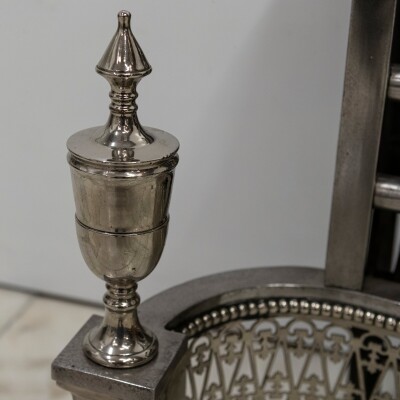 Reclaimed Georgian Style Polished Steel Fire Basket