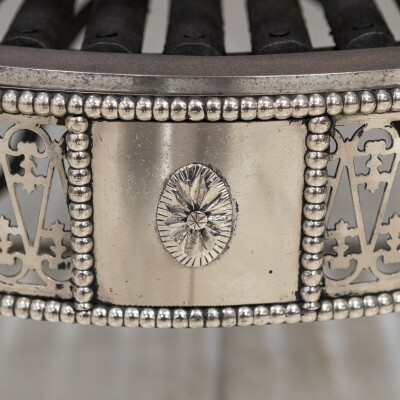 Reclaimed Georgian Style Polished Steel Fire Basket