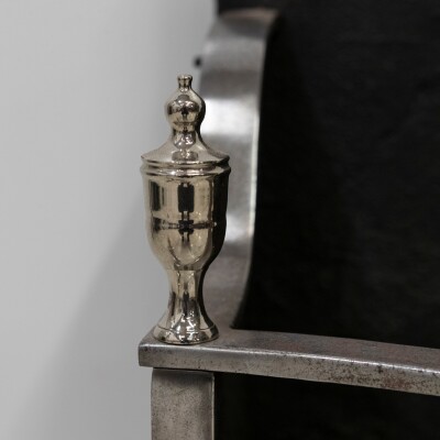 Reclaimed Georgian Style Polished Steel Fire Basket