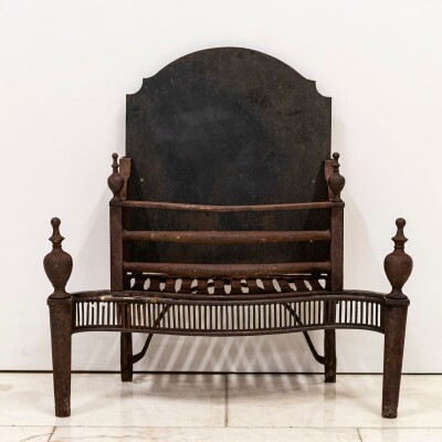 Antique Georgian Fire Basket | 18th Century Adam's Style Fire Grate