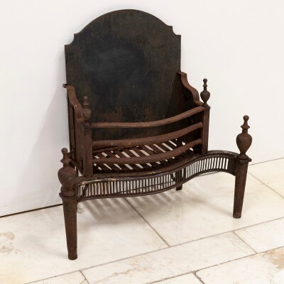 Antique Georgian Fire Basket | 18th Century Adam's Style Fire Grate