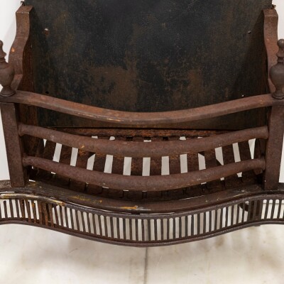 Antique Georgian Fire Basket | 18th Century Adam's Style Fire Grate