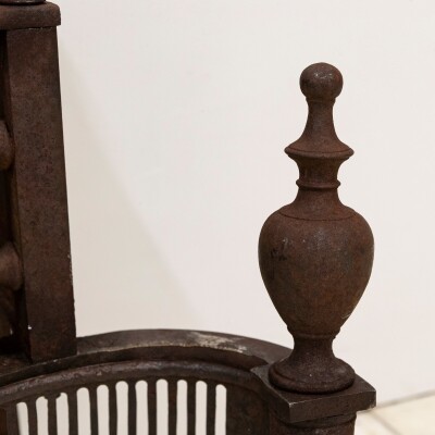 Antique Georgian Fire Basket | 18th Century Adam's Style Fire Grate