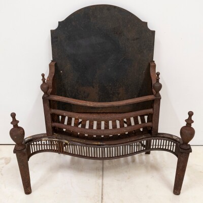 Antique Georgian Fire Basket | 18th Century Adam's Style Fire Grate