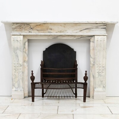 Antique Georgian Fire Basket | 18th Century Adam's Style Fire Grate