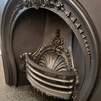Antique Victorian Horseshoe Cast Iron Insert