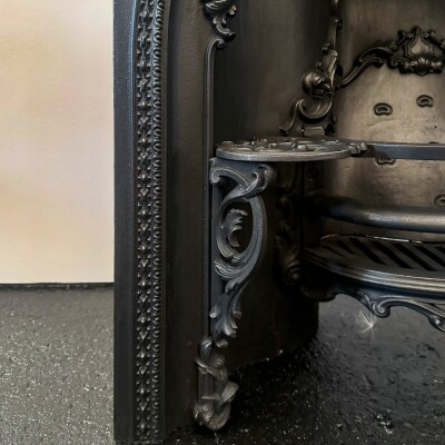 Antique Early Victorian Cast Iron Arched Insert