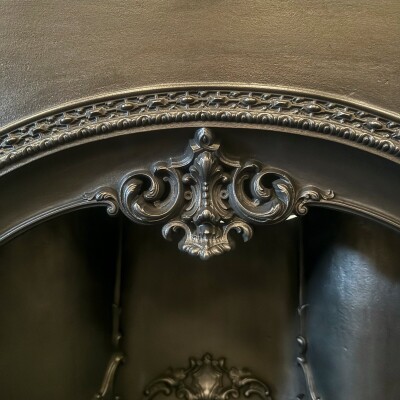 Antique Early Victorian Cast Iron Arched Insert