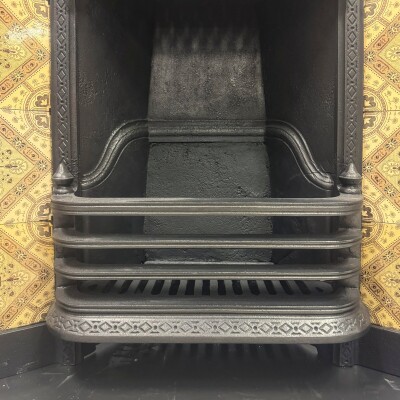 Antique Victorian Tiled Fireplace Insert