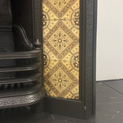 Antique Victorian Tiled Fireplace Insert