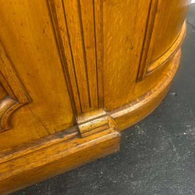 Antique Victorian Oak Wood Sideboard