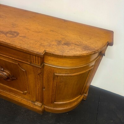 Antique Victorian Oak Wood Sideboard