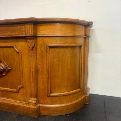 Antique Victorian Oak Wood Sideboard