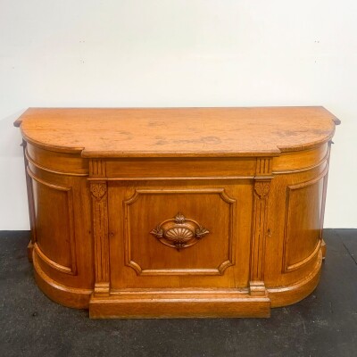 Antique Victorian Oak Wood Sideboard