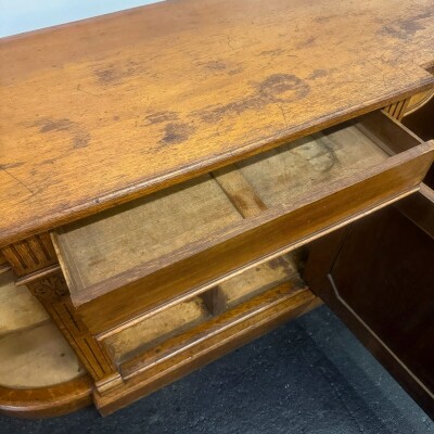 Antique Victorian Oak Wood Sideboard