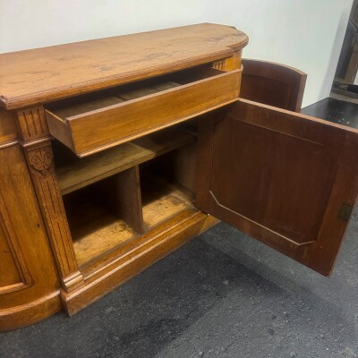 Antique Victorian Oak Wood Sideboard