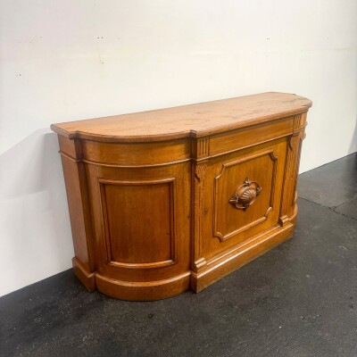 Antique Victorian Oak Wood Sideboard