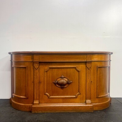 Antique Victorian Oak Wood Sideboard