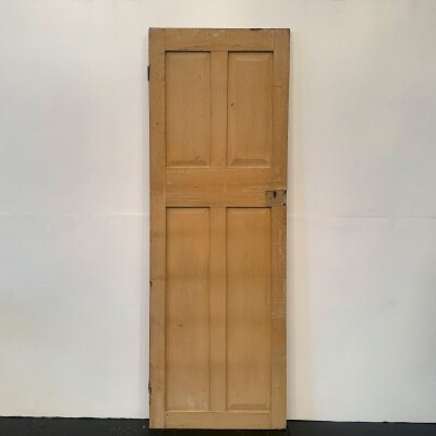 Georgian Solid Pine Panelled Door - 226cm x 78cm