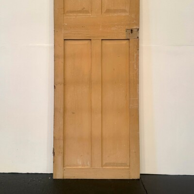 Georgian Solid Pine Panelled Door - 226cm x 78cm