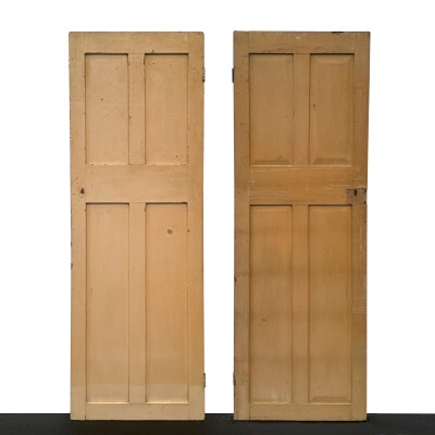Georgian Solid Pine Panelled Door - 226cm x 78cm