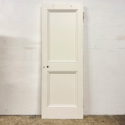 Reclaimed White Tulip Wood 2 Panel Door - 198cm x 72cm