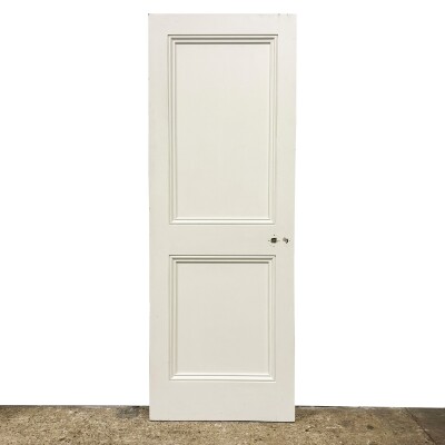 Reclaimed White Tulip Wood 2 Panel Door - 198cm x 72cm