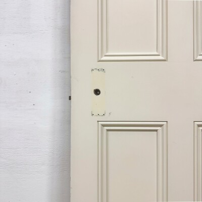 Reclaimed White Tulip Wood 4 Panel Door - 216cm x 81.5cm