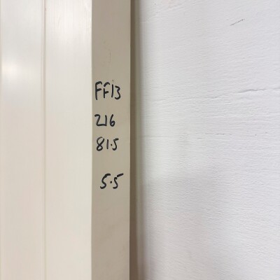 Reclaimed White Tulip Wood 4 Panel Door - 216cm x 81.5cm