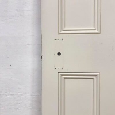 Reclaimed White Tulip Wood 4 Panel Door - 219cm x 77.5cm