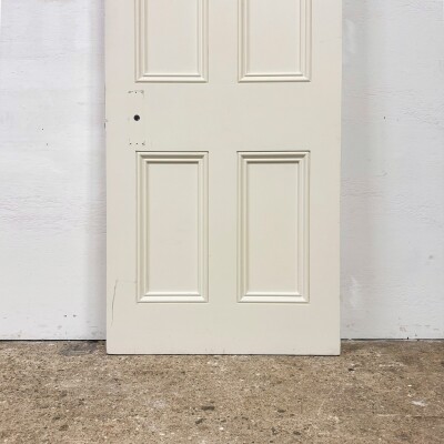 Reclaimed White Tulip Wood 4 Panel Door - 219cm x 77.5cm