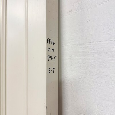 Reclaimed White Tulip Wood 4 Panel Door - 219cm x 77.5cm