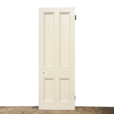 Reclaimed White Tulip Wood 4 Panel Door - 219cm x 77.5cm