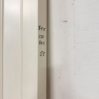 Reclaimed White Tulip Wood 4 Panel Door - 227cm x 80.5cm