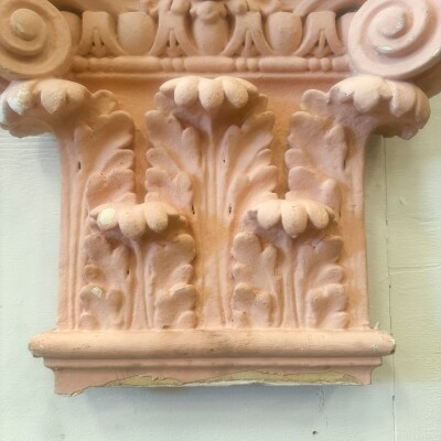 Set of 4 Plaster Corinthian Capitals