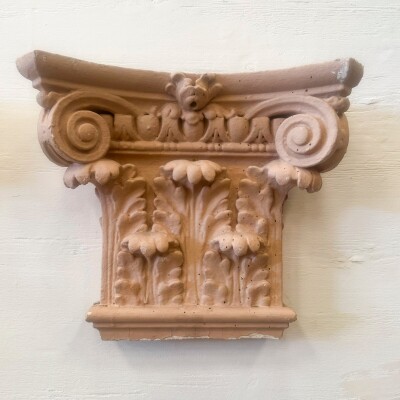 Set of 4 Plaster Corinthian Capitals