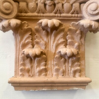 Set of 4 Plaster Corinthian Capitals